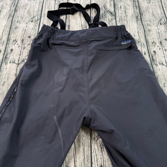 Patagonia Suspender Snow Pants Men Sz 36 Gray Water Resistant Full Pant Leg Zip - Picture 5 of 10